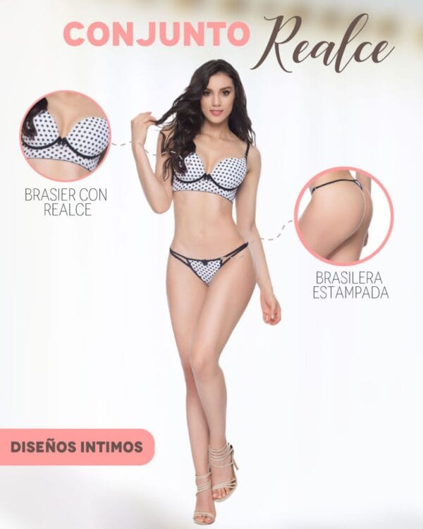 CONJUNTO ESTAMPADO BRASIER Y BRASILERA PAGO CONTRAENTREGA