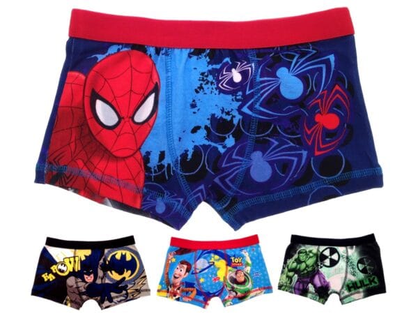 KIT X6 BOXER NIÑOS CLAVIN KLEIN Y PERSONAJES PAGO CONTRAENTREGA